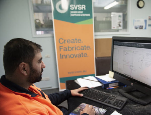 Man working in his computer